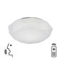 Mantra Fusion Diamante Smart 33cm Ceiling Light, 40W LED, 3000-5000K Tuneable White, 2600lm, Remote Control, APP, Alexa & Google Voice Control, White, 3yrs Warranty