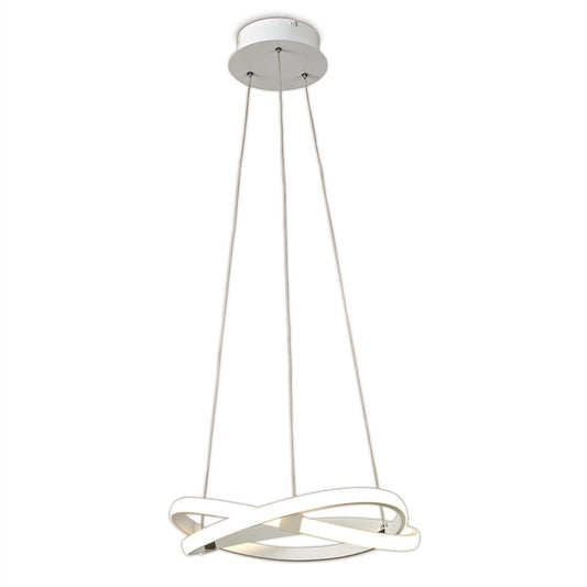 Mantra M5993 Infinity Blanco Pendant 30W LED 3000K, 2500lm, White/White Acrylic, 3yrs Warranty
