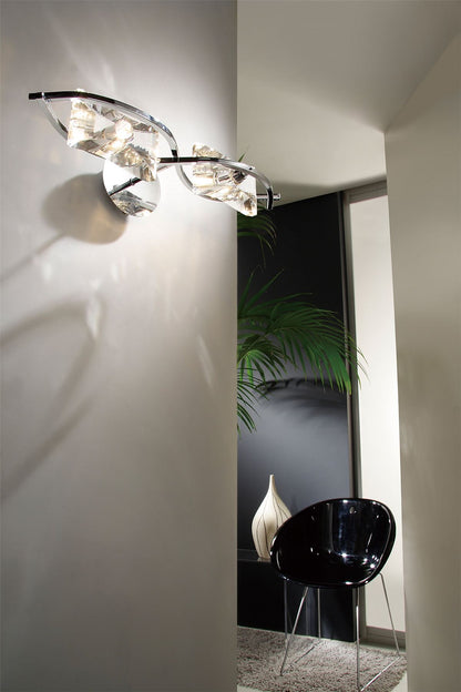 Mantra M0893/S Kromo Wall Light Switched 2 Light G9, Polished Chrome - M0893/S