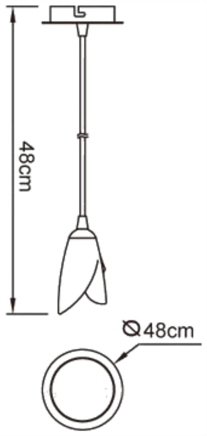Mantra Pietra 10cm Pendant 1 Light G9, Antique Brass