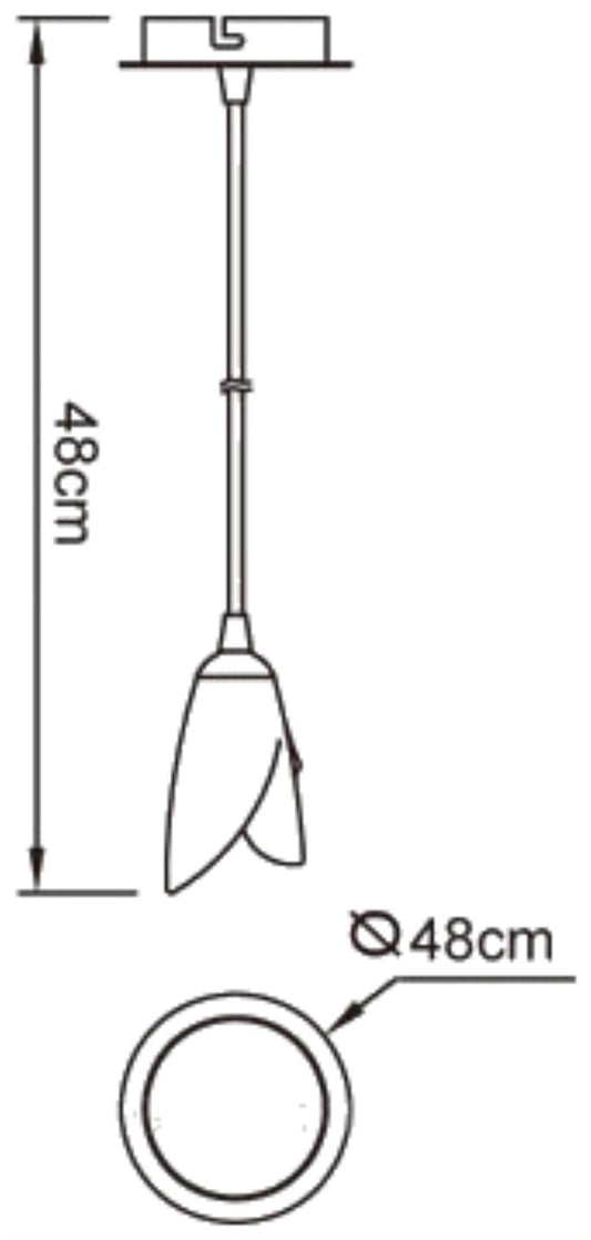 Mantra Pietra 10cm Pendant 1 Light G9, Antique Brass