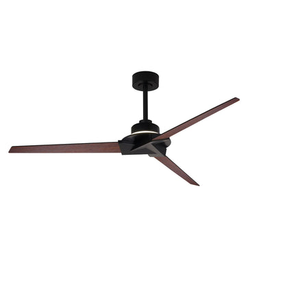 Brisa Mini 150cm 20W LED Dimmable Ceiling Light With Fan, 2700-5000K Remote & APP Control, Black/Wood, Reversible Blades, 1400lm, IP44, 5yrs Warranty