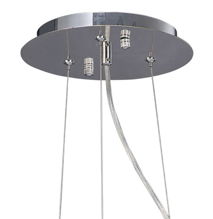 Diyas Sinclair 90cm  12 Light G9 Polished Chrome Ceiling Pendant Light Fitting
