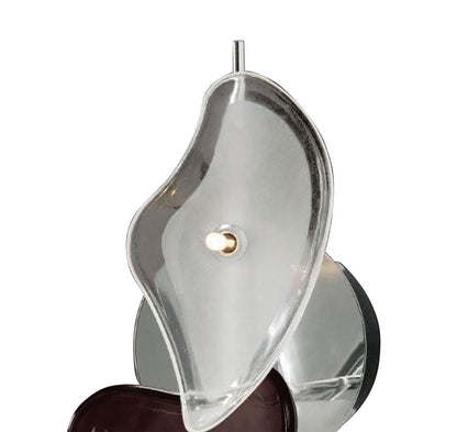 Mantra Otto Ceiling/Wall 2 Light G4 Bar, Polished Chrome/Frosted Glass/Black Glass, NOT LED/CFL Compatible