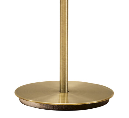 Mantra Kromo Table Lamp 1 Light G9 Sraight Frame, Antique Brass
