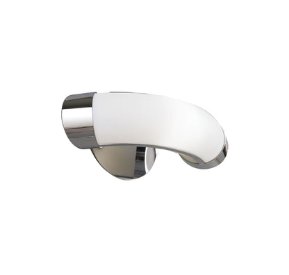 Mantra Guss GU10 Guss Wall Light Switched GU10 1 Light L1/SGU10, Polished Chrome/White Acrylic, CFL Lamps INCLUDED