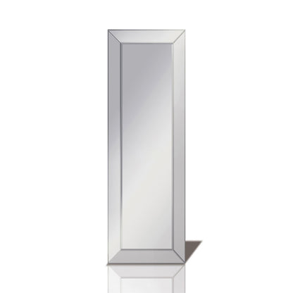 Diyas Home Nisa 120cm x 40cm Corner Cut Detailed Mirror (Can Only Be Shipped On A Pallet, Additional Charges May Apply.) Mirrors