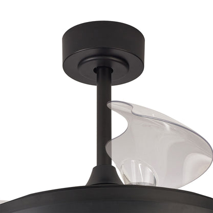 Mistral 51cm 50W LED Dimmable Ceiling Light With Built-In 28W DC Fan, 3000-6500K Remote Control, 3200lm, Black, 5yrs Warranty