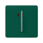 Trendi Artistic Modern Glossy 20 A Tactile Light Switch & Neon Insert Dark Green
