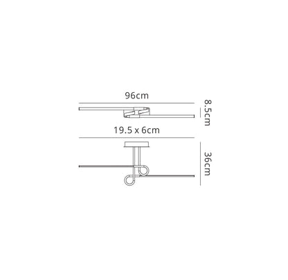 Mantra M6127 Cinto Ceiling 20W LED, 3000K, 1600lm, Antique Brass, 3yrs Warranty - M6127 Ceiling