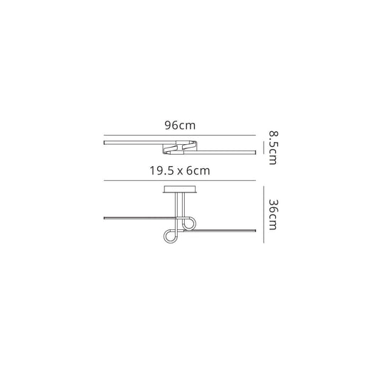 Mantra M6127 Cinto Ceiling 20W LED, 3000K, 1600lm, Antique Brass, 3yrs Warranty - M6127 Ceiling