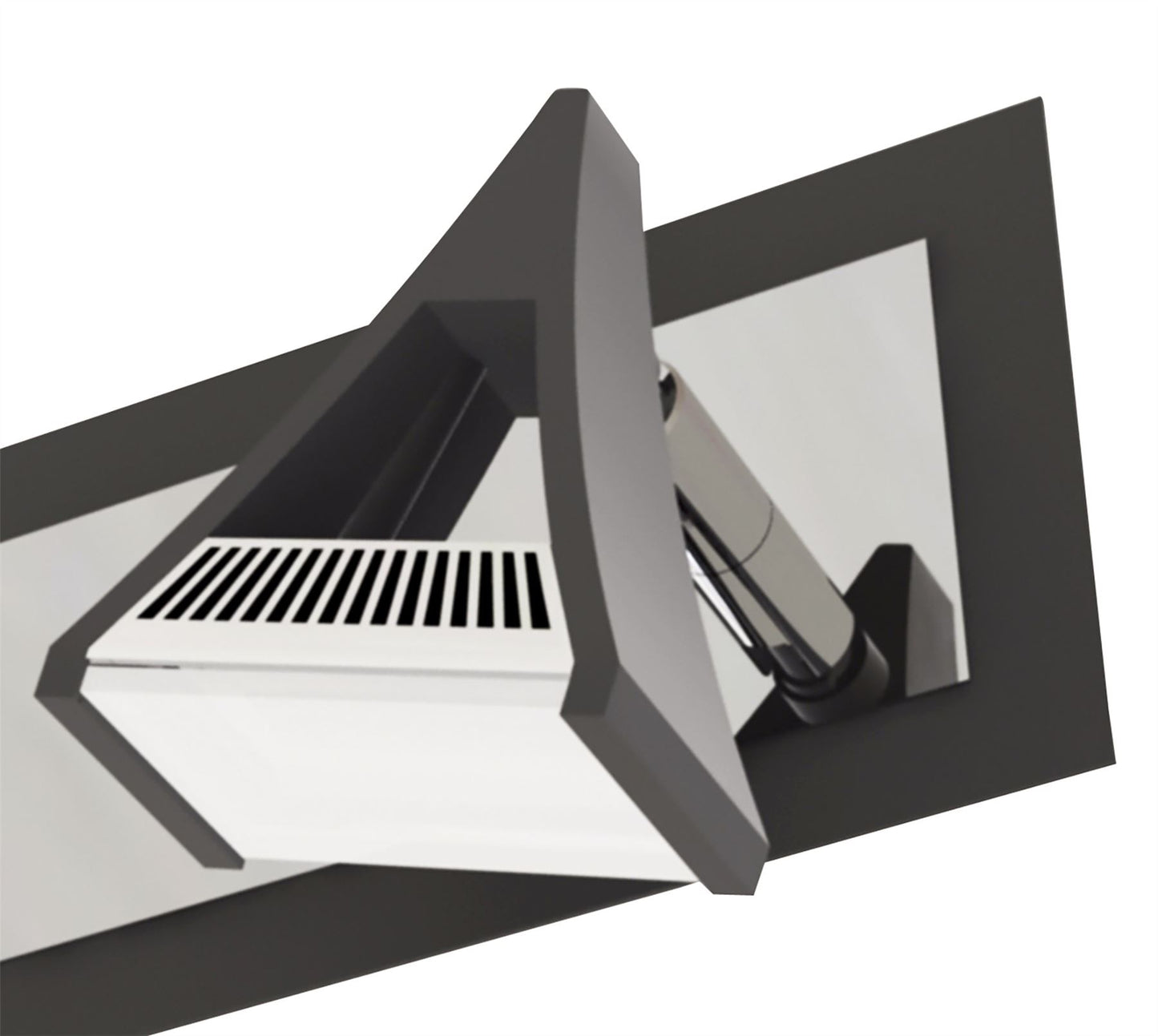 Mantra Fusion Filippo Linear Spot Light 2 Light LED 10W 3000K, 900lm, Matt Black/Polished Chrome, 3yrs Warranty