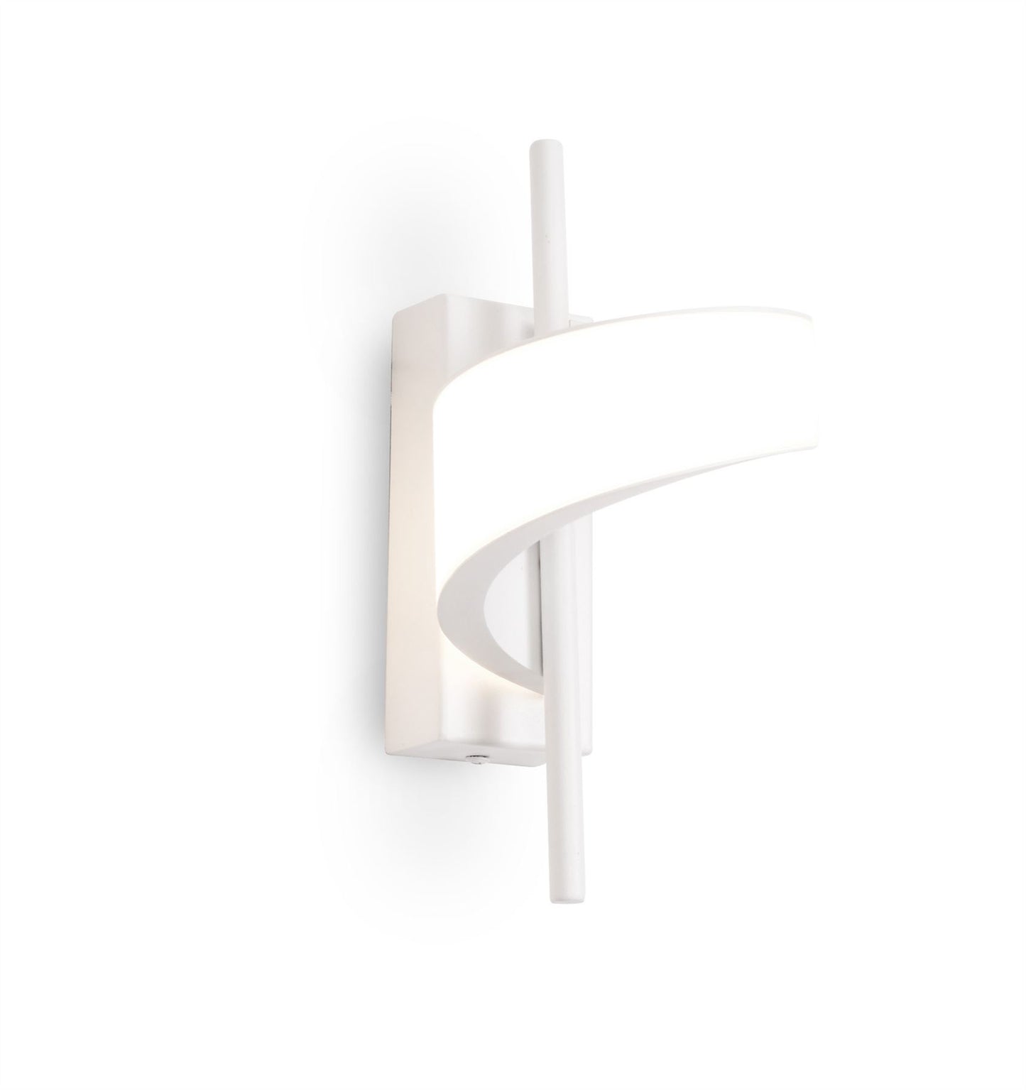 Mantra Tsunami 1 Light Spiral Wall Light, 12W LED, 3000K, 900lm, Sand White, 3yrs Warranty