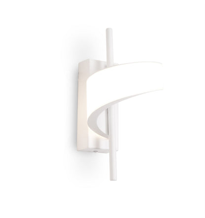 Mantra Tsunami 1 Light Spiral Wall Light, 12W LED, 3000K, 900lm, Sand White, 3yrs Warranty
