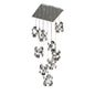 Diyas Nico 29cm  9 Light G4 Polished Chrome/Crystal, NOT LED/CFL Compatible Ceiling Pendant Light Fitting