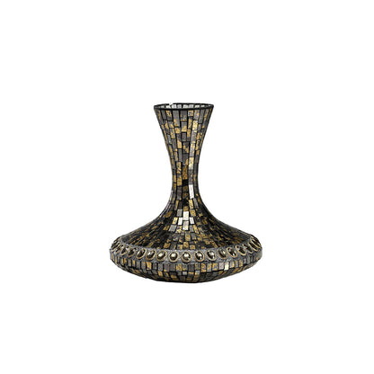 Diyas Home (DH) Almira Mosaic Grecian Vase Medium Brown/French Gold Mosaic