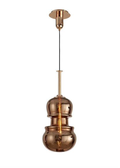 Mantra Sonata Pendant 29cm Round, 1 x E27, Copper