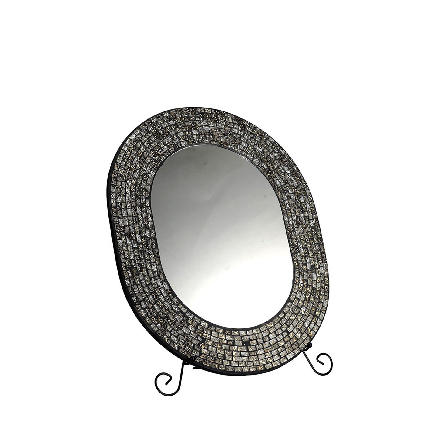 Diyas Home (DH) Celeste Mosaic Mirror Polished Chrome Mosaic
