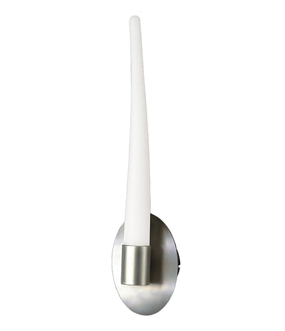 Mantra M1693 Estalacta Wall Light 1 Light GU10 Indoor/Outdoor, Silver/Opal White