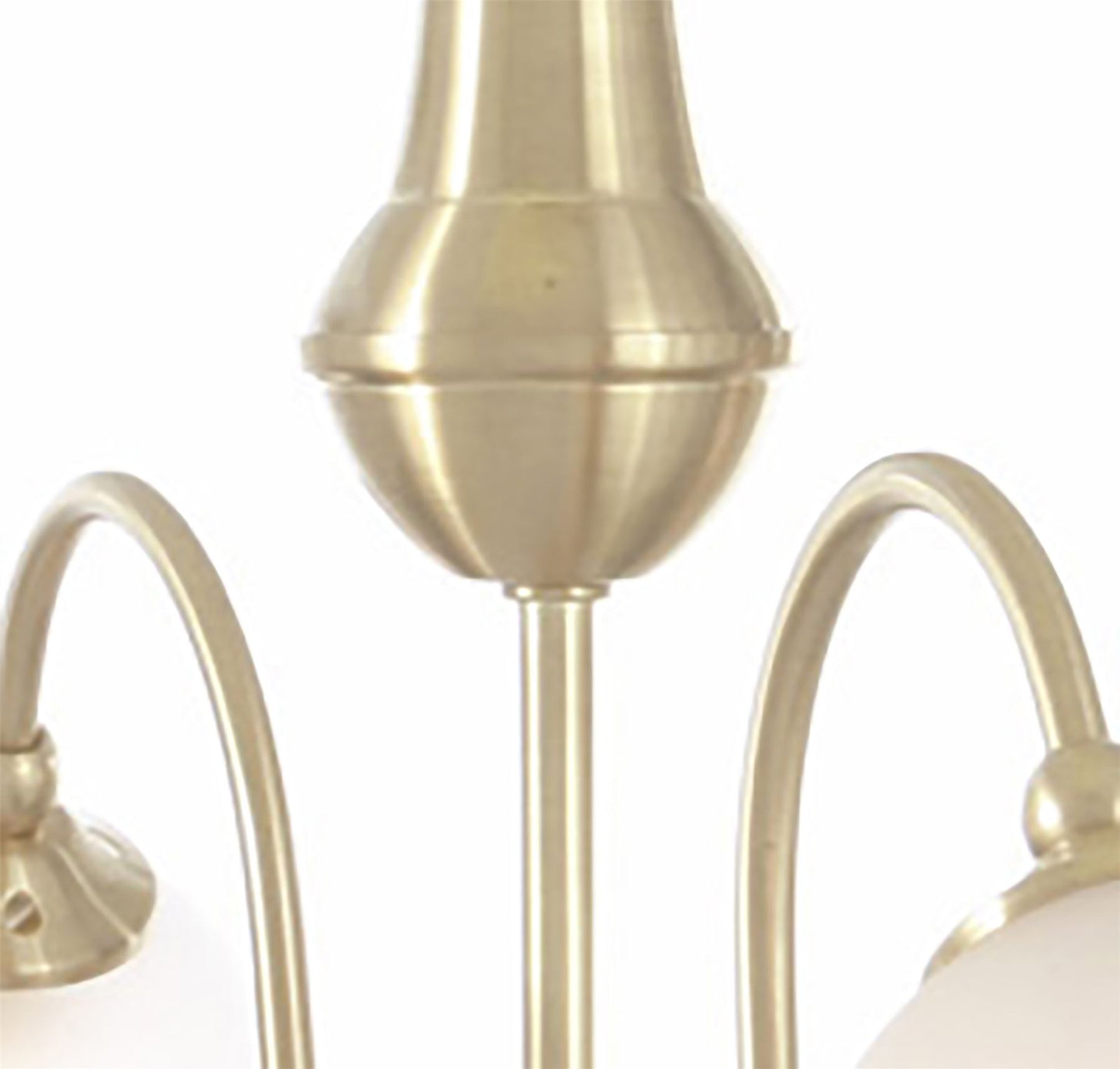 Diyas Bastia 49cm  4 Light G9 Satin Gold Ceiling Pendant Light Fitting
