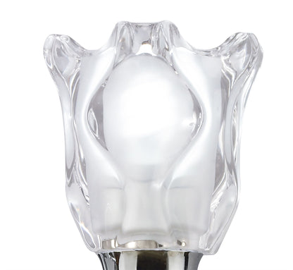 Mantra Amel Wall Light Switched 1 Light L1/SGU10, Polished Chrome, CFL Lamps INCLUDED