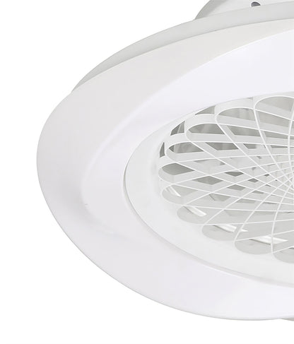 Boreal 62cm 70W LED Dimmable Ceiling Light With Built-In 35W DC Reversible Fan, White Finish C/W Remote Control, 4200lm