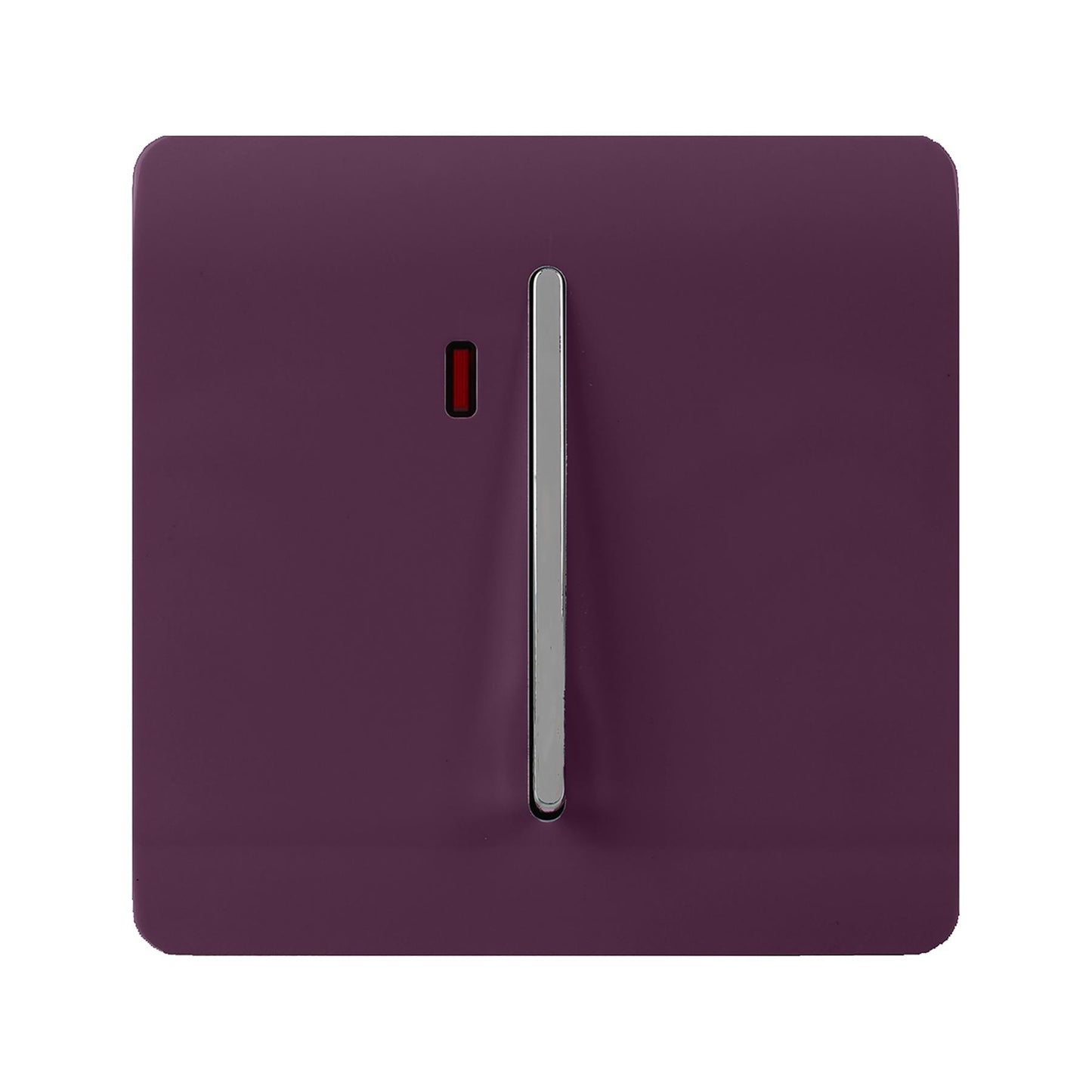 Trendi Artistic Modern Glossy 45 A Tactile Light Switch & Neon Insert Plum