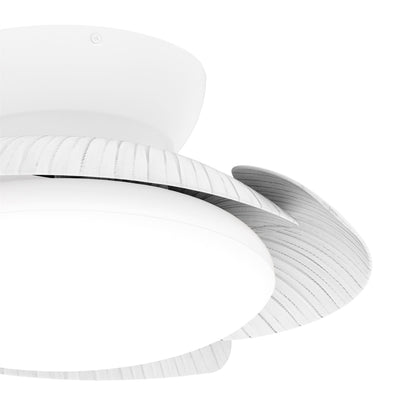 Aloha 52cm 45W LED Dimmable Ceiling Light With Built-In 30W DC Reversible Fan, White, 3500lm, 5yrs Warranty