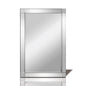 Diyas Home Vita 120cm x 80cm Square Cut Detailed Mirror (Pallet Shipment Only, Additional Charges May Apply.) Item Weight: 16kg Mirrors