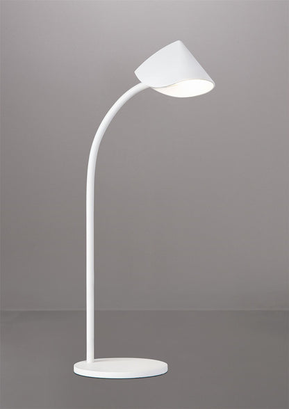 Mantra Capuccina Large 1 Light Table Lamp, 8.5W LED, 3000K, 610lm, White, 3yrs Warranty