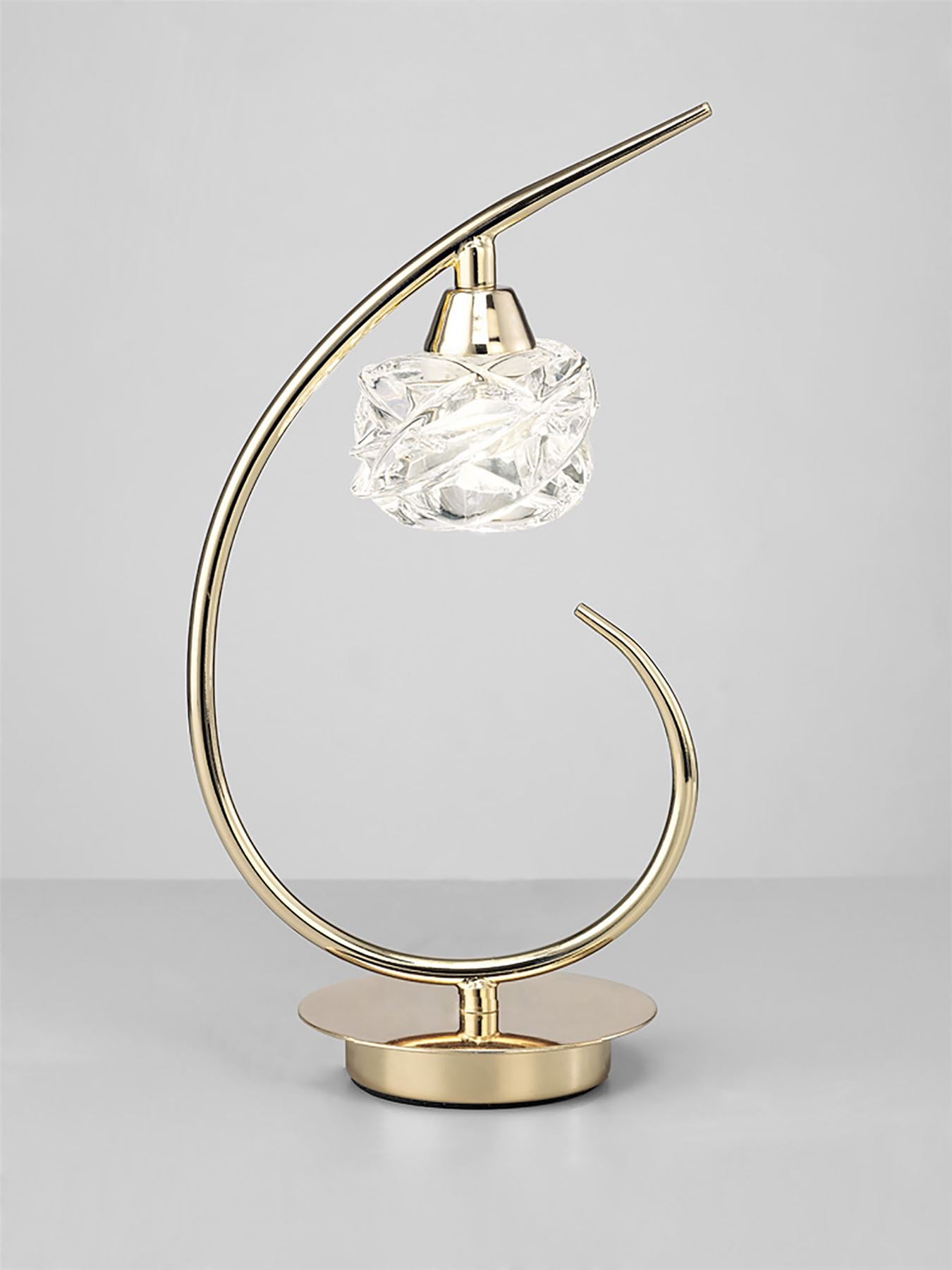 Mantra Maremagnum Table Lamp 1 Light G9, French Gold