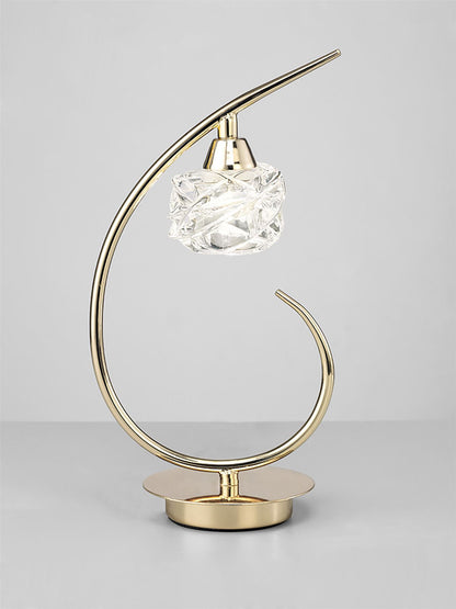 Mantra Maremagnum Table Lamp 1 Light G9, French Gold