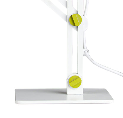 Mantra M3614 Looker Table Lamp 1 Light E27, Matt White/Green