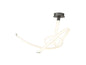 Mantra Armonia Semi Flush Medium Ribbons, Dimmable, 60W LED, 3000K, 4500lm, Titanium/Frosted Acrylic, 3yrs Warranty Ceiling