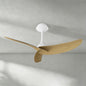 Ipanema 1m 32W Triple Blade Ceiling Fan (No Light), Remote Control, White/Wood, 5yrs Warranty