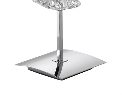 Mantra M0793 Akira Table Lamp 2 Light E27, Polished Chrome with Black Shade