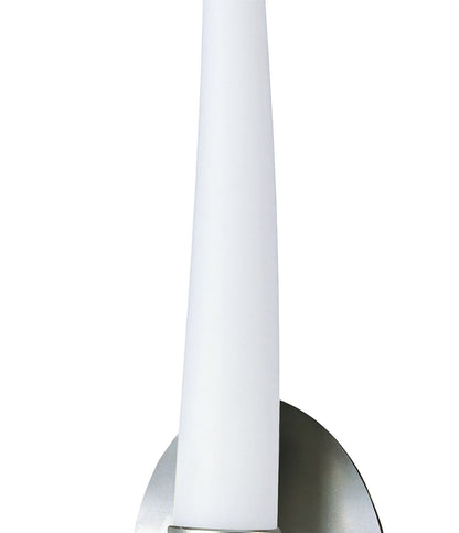 Mantra M1693 Estalacta Wall Light 1 Light GU10 Indoor/Outdoor, Silver/Opal White