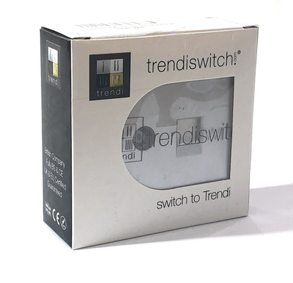 Trendi Modern TV Co-axial Socket + Telephone Socket Silver ART-TLP+TVSI