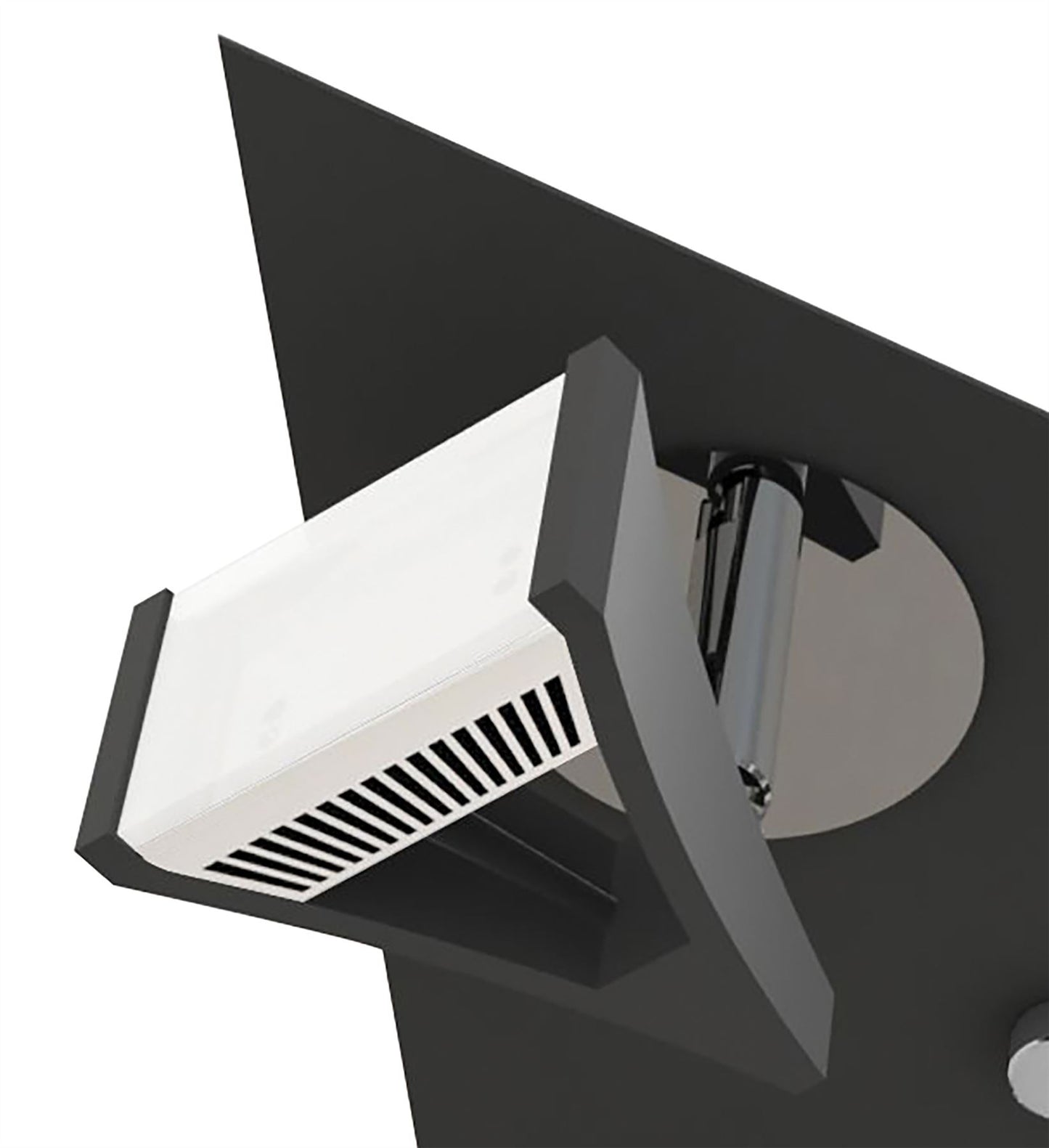 Mantra Fusion Filippo Spot Light 3 Light LED Triangular 15W 3000K, 1350lm, Matt Black/Polished Chrome, 3yrs Warranty