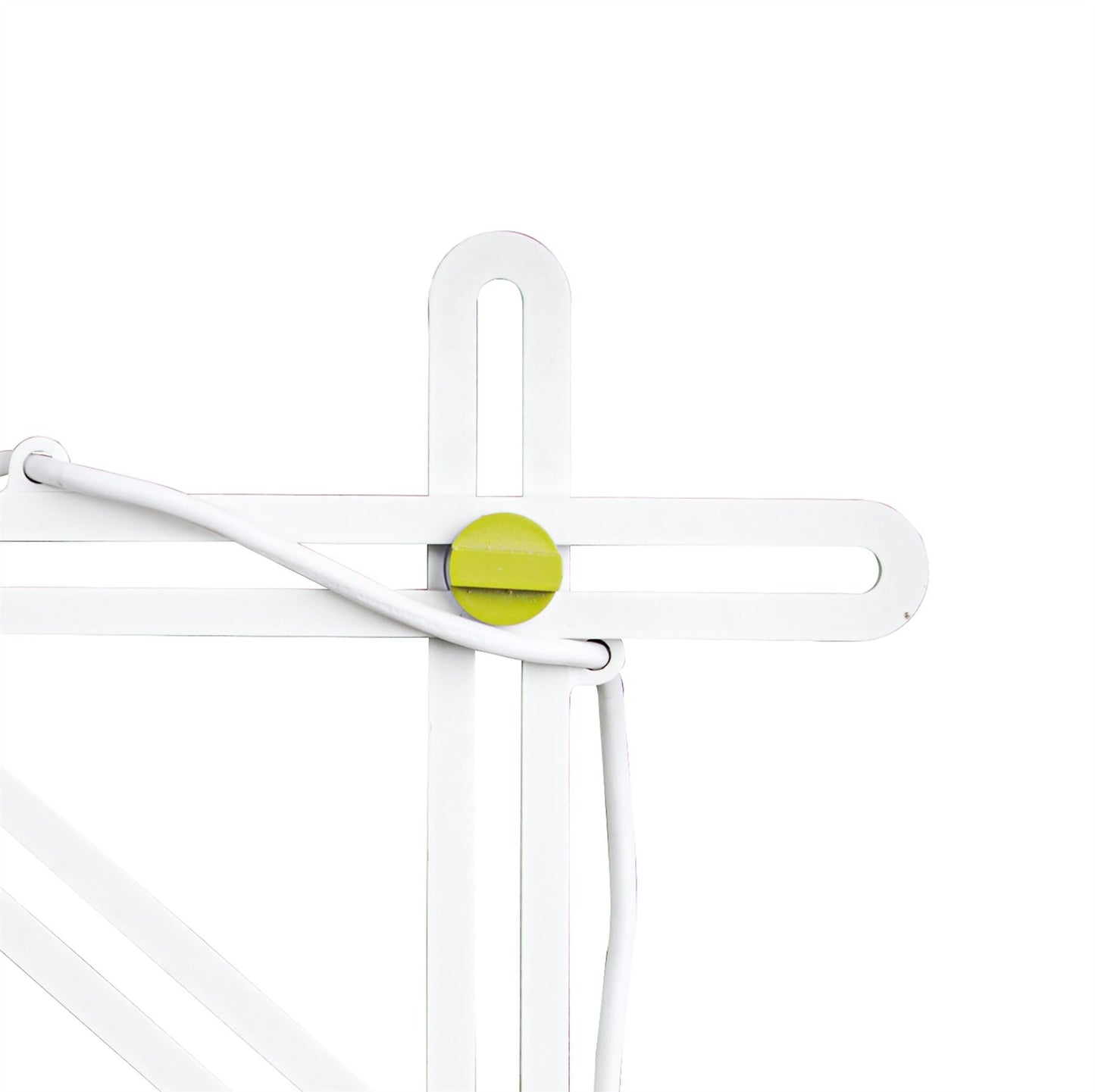 Mantra M3614 Looker Table Lamp 1 Light E27, Matt White/Green