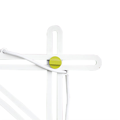 Mantra M3614 Looker Table Lamp 1 Light E27, Matt White/Green