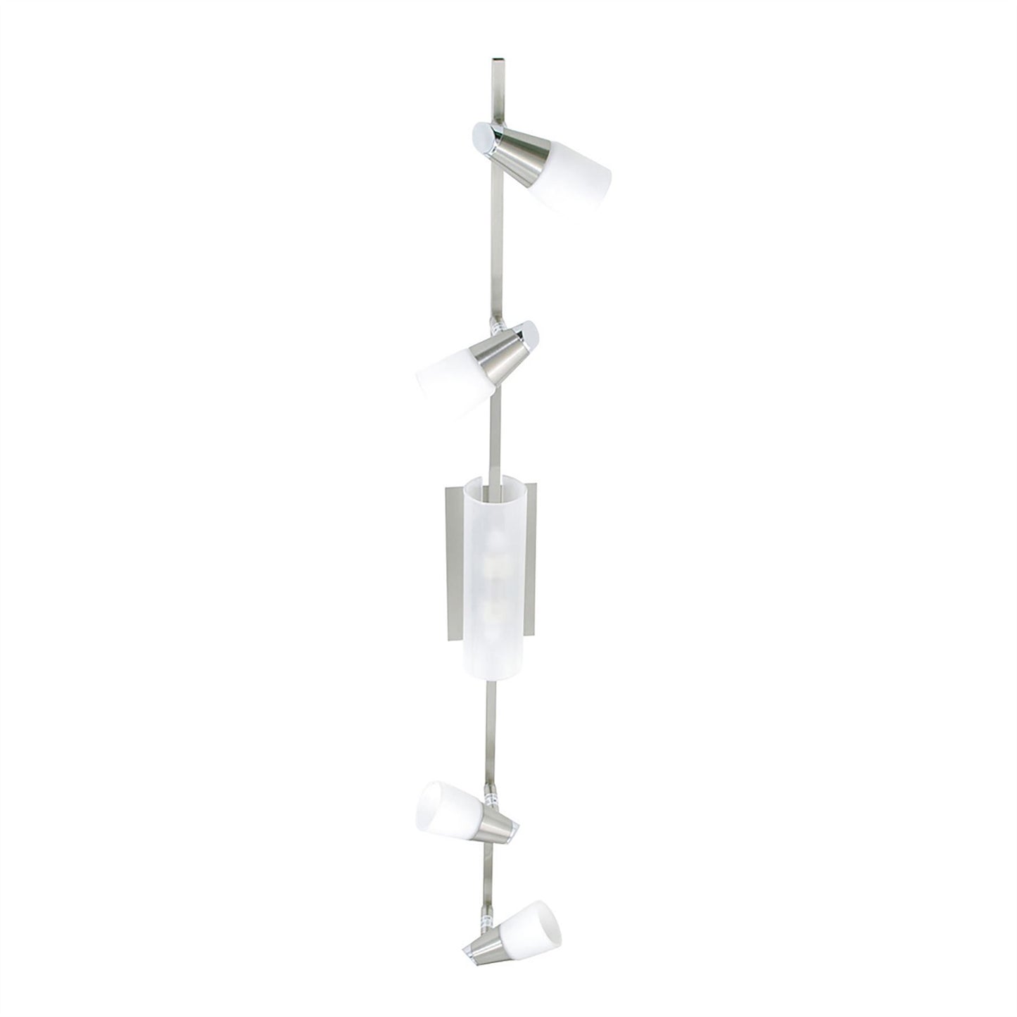 Diyas Anna On Linear Bar 6 Light G9 Satin Chrome/Opal & Frosted Glass