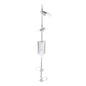Diyas Anna On Linear Bar 6 Light G9 Satin Chrome/Opal & Frosted Glass