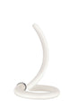 Mantra Adaggio Iris Crystal Table Lamp, 8W LED, 3000K, 640lm, Polished Chrome/Frosted White, Made In Spain, 3yrs Warranty