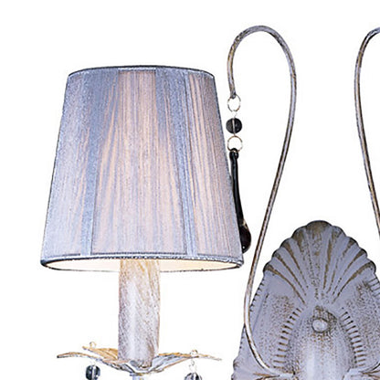 Diyas Flur Wall Light 2 Light E14 White French Gold
