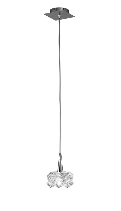 Mantra M3953 Artic Pendant 1 Light G9 Small, Polished Chrome