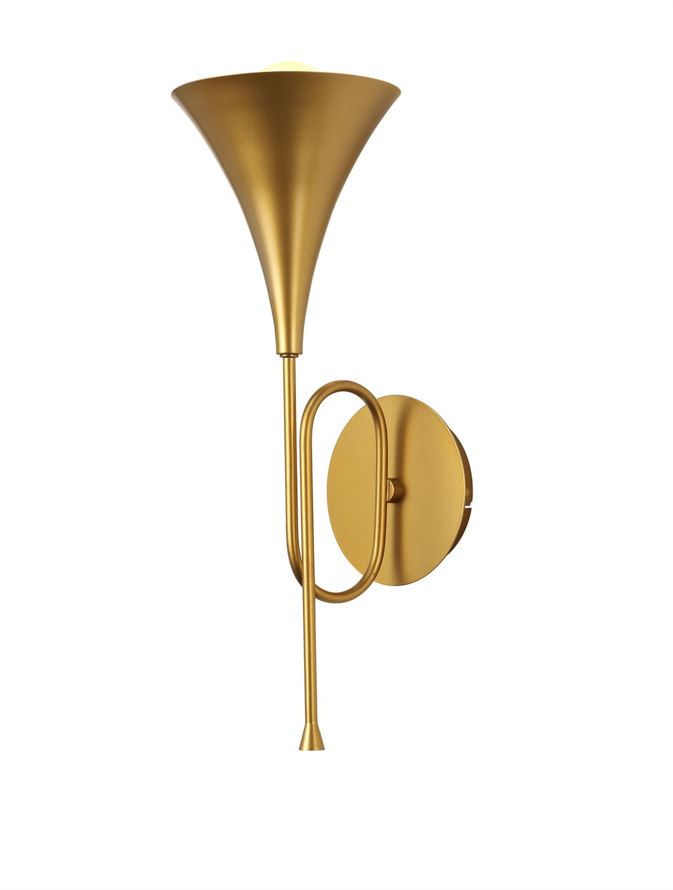 Mantra M6353 Jazz Wall Light, 1 x E27 (Max 20W), Gold Painting