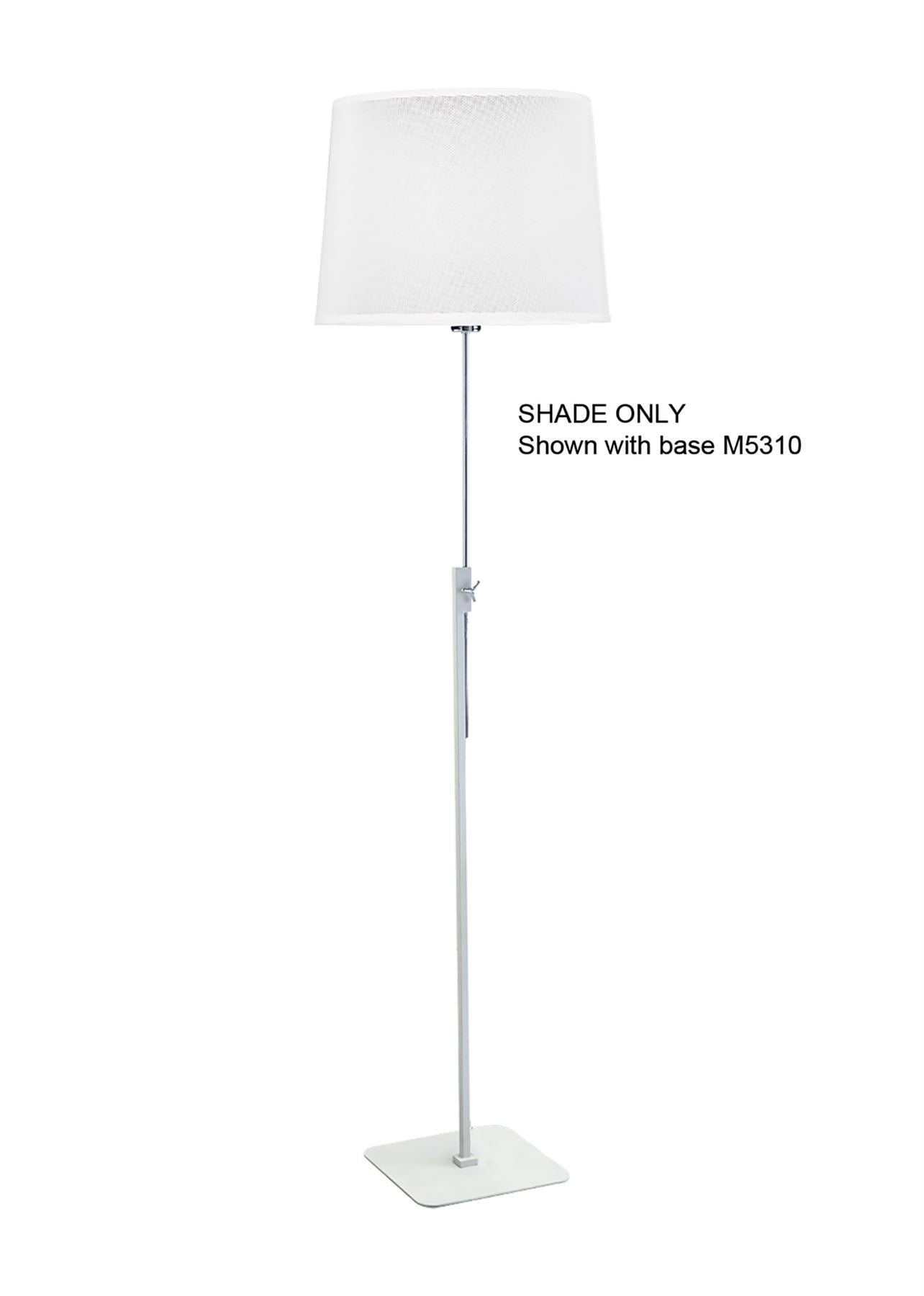 Mantra M5312 Habana White Round Shade 300/350mm x 250mm, Suitable for Floor Lamps