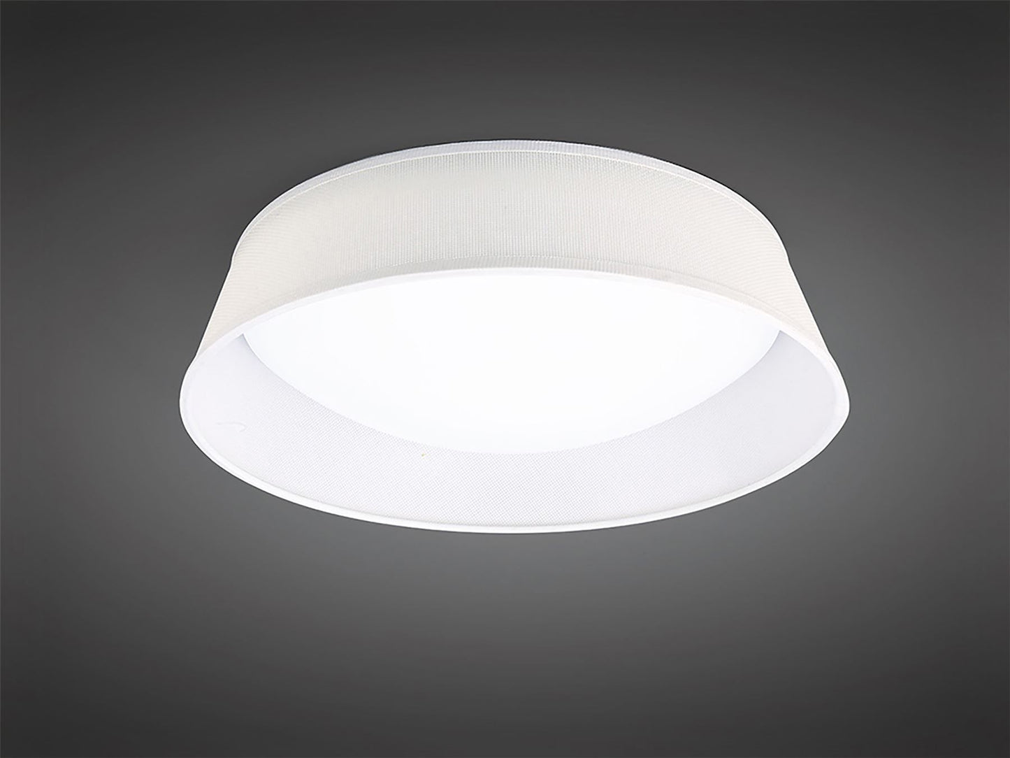 Mantra Nordica Plafones M4961 Nordica Ceiling 21W LED 45CM Off White 3000K, 2100lm, White Acrylic with Ivory White Shade, 3yrs Warranty