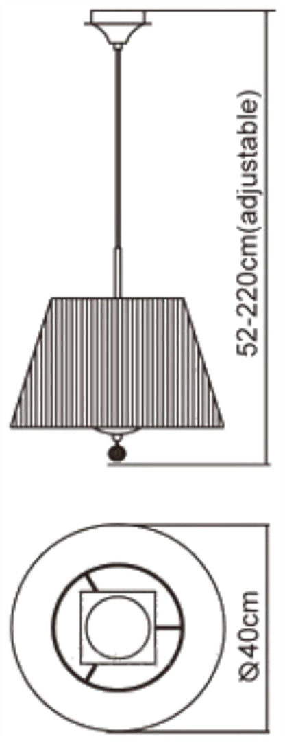 Mantra Siena 40cm Pendant Round 1 Light E27, Antique Brass with Amber Cream Shade and Amber Crystal